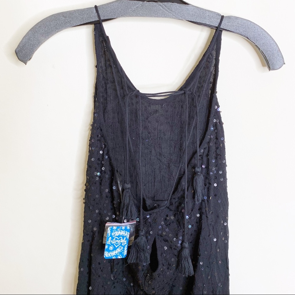 NWT free People just watch me sequin slip halter - Picture 4 of 6